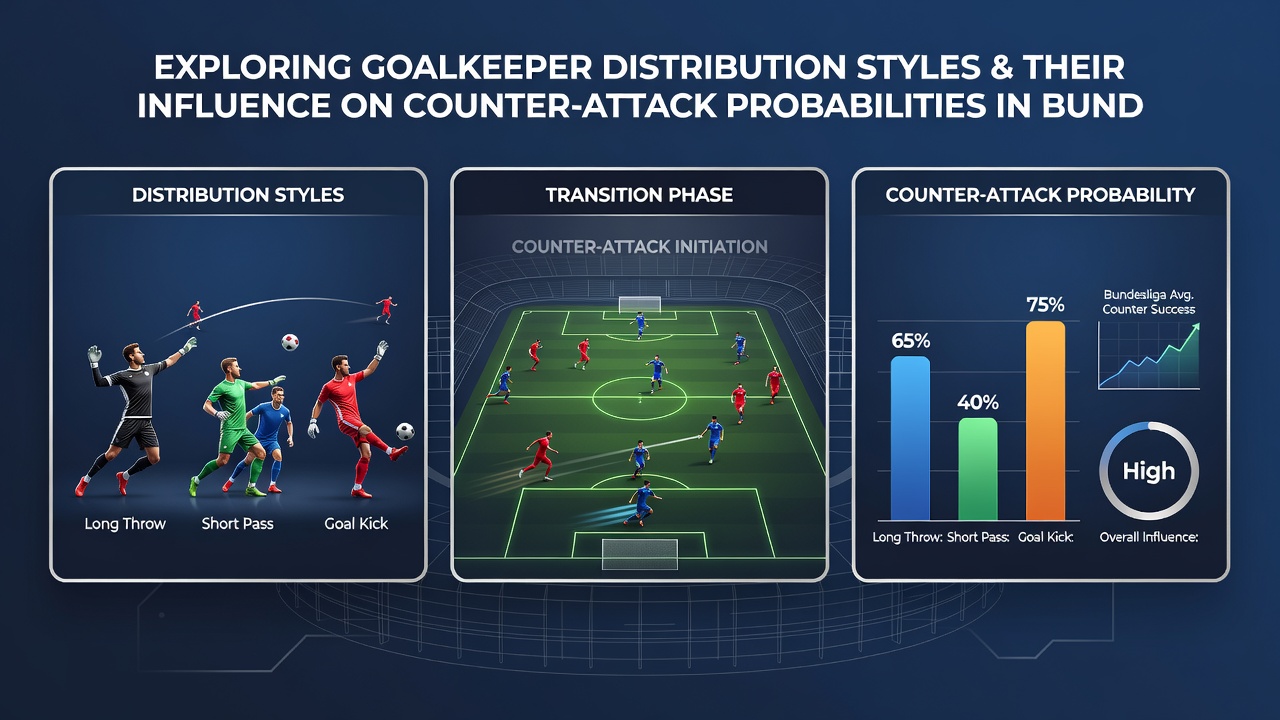 Bundesliga goalkeeper executing a long clearance during a counter situation