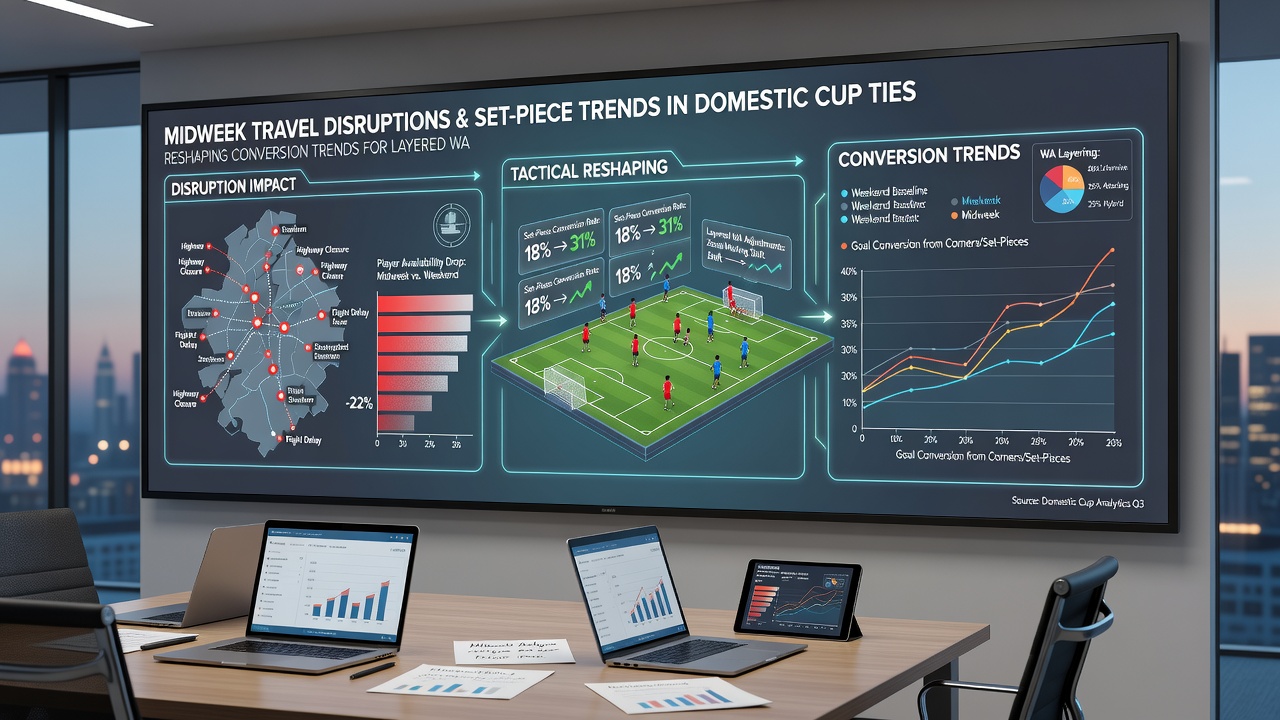Analysis of set-piece trends and travel impact on domestic cup match outcomes