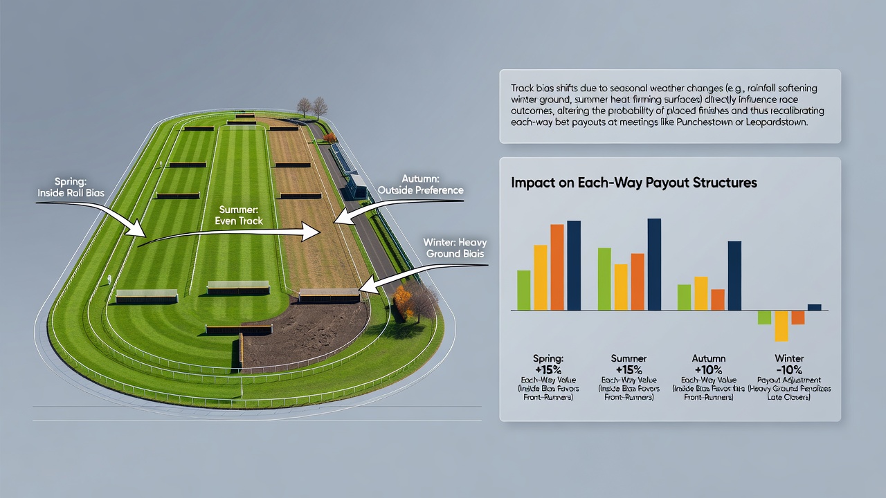 Each-way betting slip calculations during Irish National Hunt events